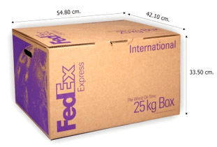 FEDEX GENORMTE 25 KG BOX / KARTON
