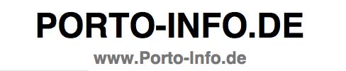 Porto Info Briefporto bei Deutsche Post und DHL